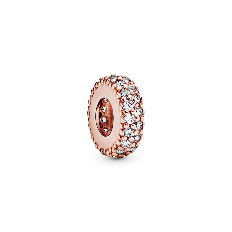 CLEAR SPARKLE SPACER CHARM