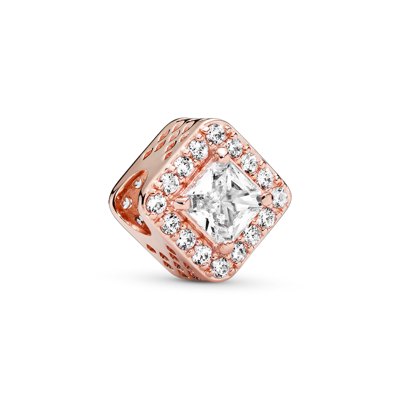 SQUARE SPARKLE HALO CHARM