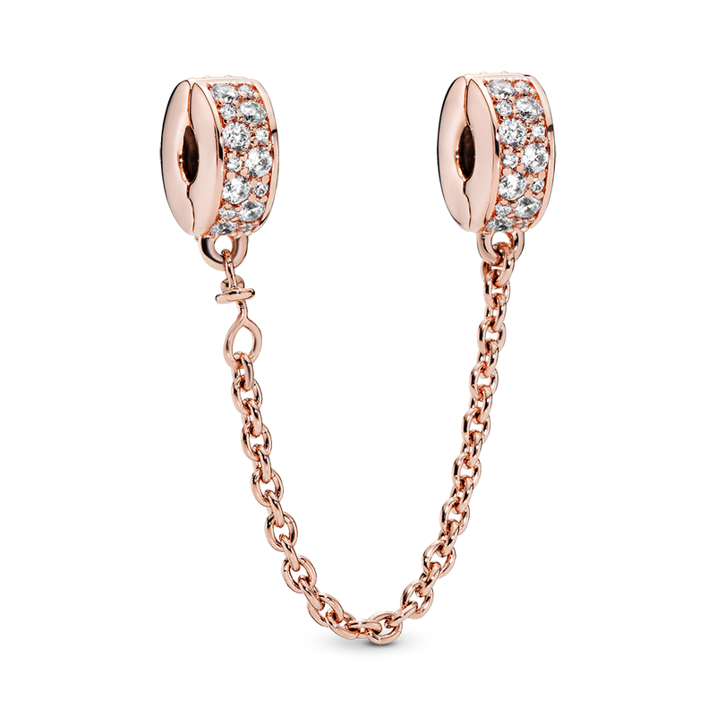 SHINING ELEGANCE SAFETY CHAIN CLIP CHARM
