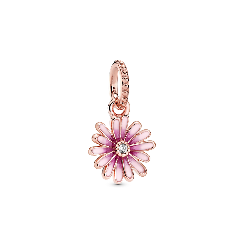 PINK DAISY DANGLE CHARM