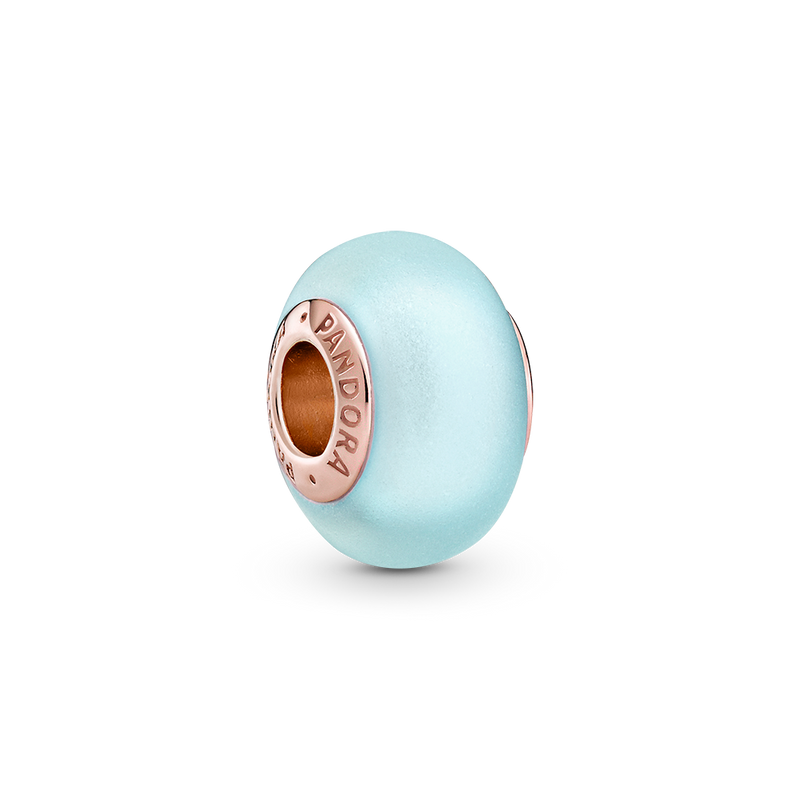MATTE BLUE MURANO GLASS CHARM