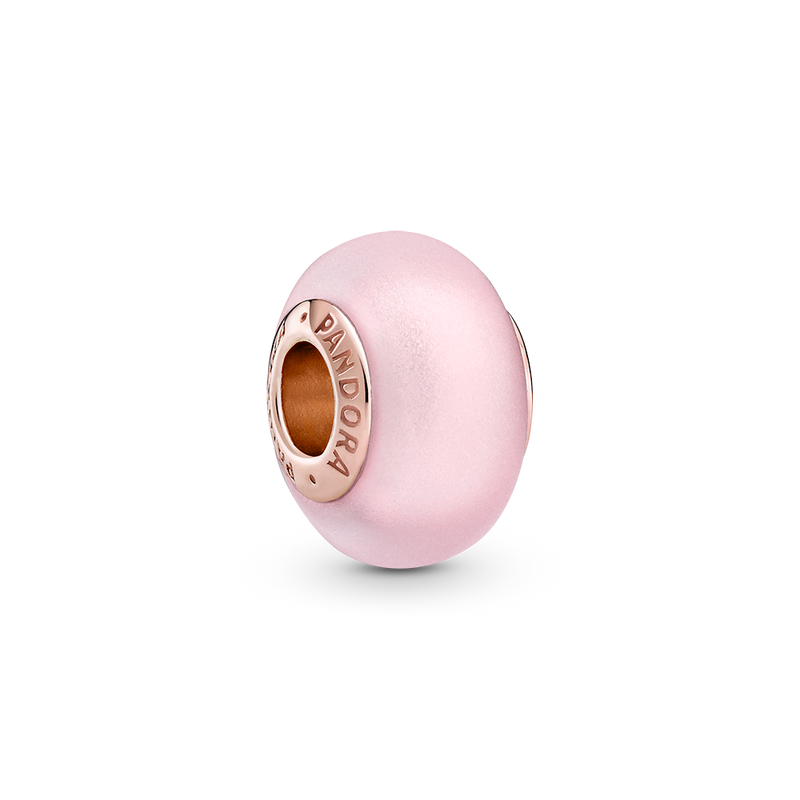 MATTE PINK MURANO GLASS CHARM