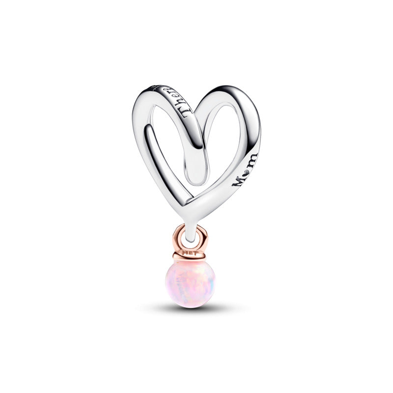 Two-tone Wrapped Heart Charm