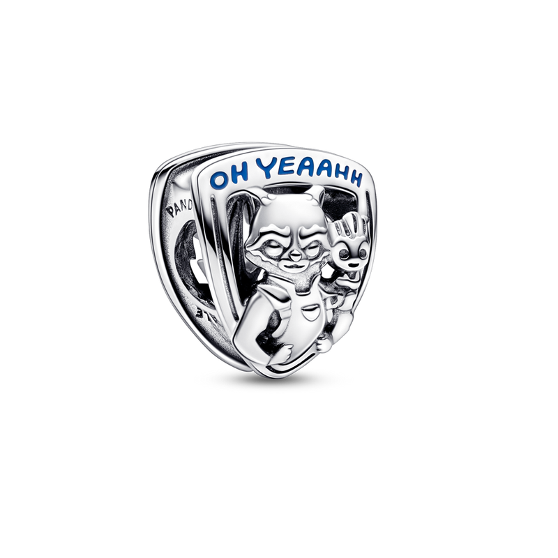 MARVEL GUARDIANS OF THE GALAXY ROCKET RACCOON & GROOT EMBLEM CHARM