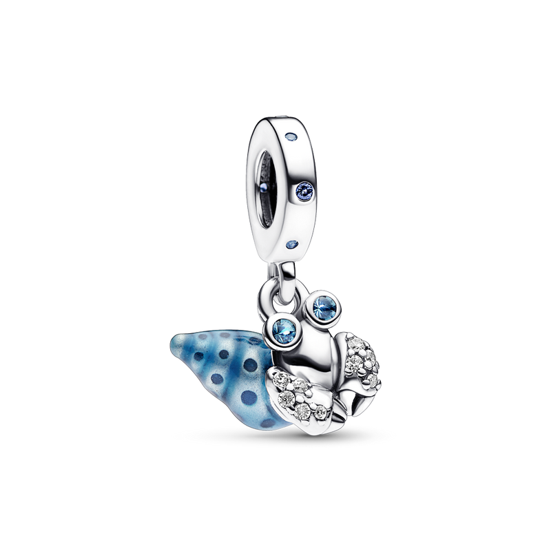 GLOW-IN-THE-DARK HERMIT CRAB DANGLE CHARM
