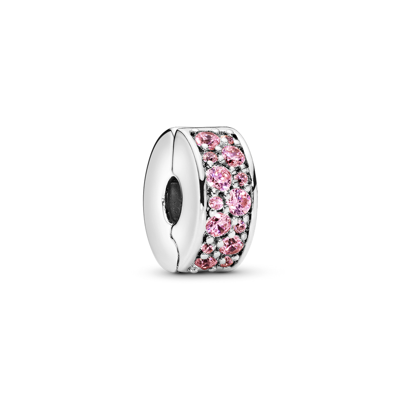 PINK PAVE CLIP CHARM