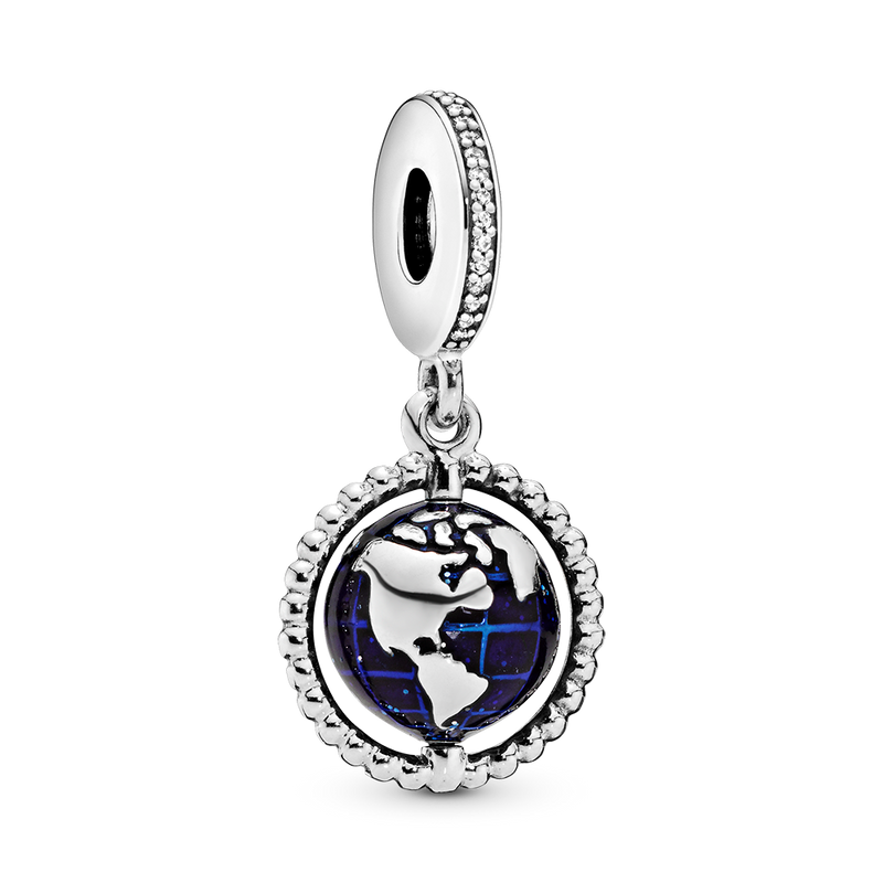 SPINNING GLOBE DANGLE CHARM