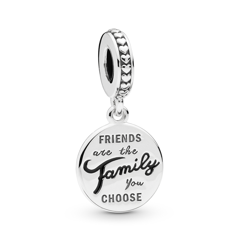 FRIENDS ARE FAMILY DANGLE CHARM