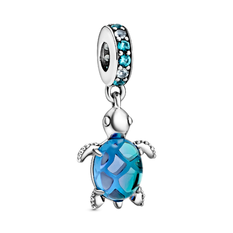 MURANO SEA TURTLE DANGLE CHARM