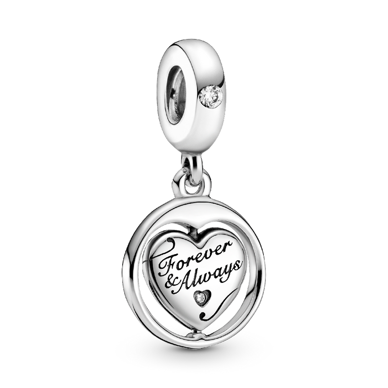 SPINNING FOREVER & ALWAYS SOULMATE DANGLE CHARM