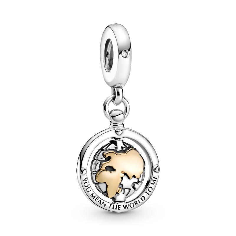 SPINNING WORLD DANGLE CHARM