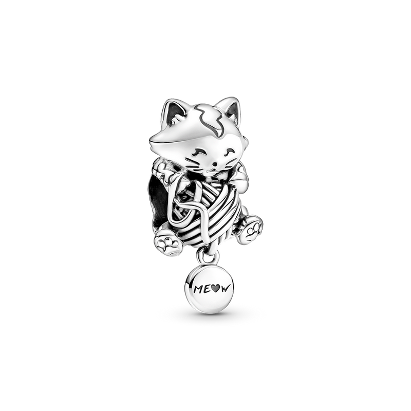 KITTEN & YARN BALL CHARM