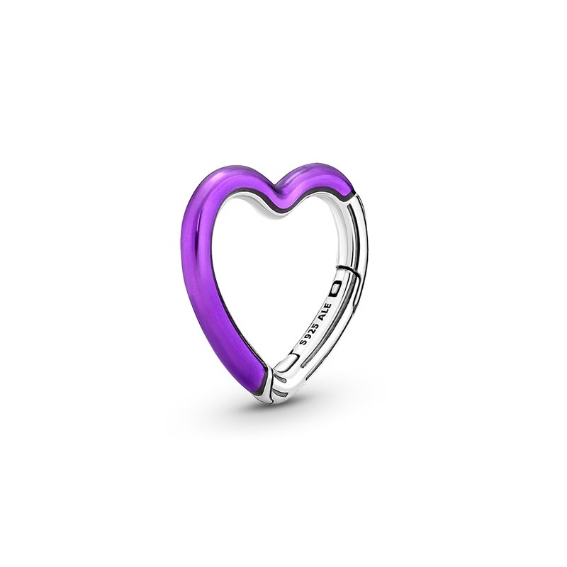PANDORA ME BRIGHT PURPLE STYLING HEART CONNECTOR
