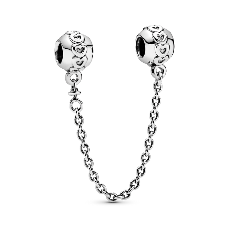 BAND OF HEARTS SAFETY CHAIN CHARM