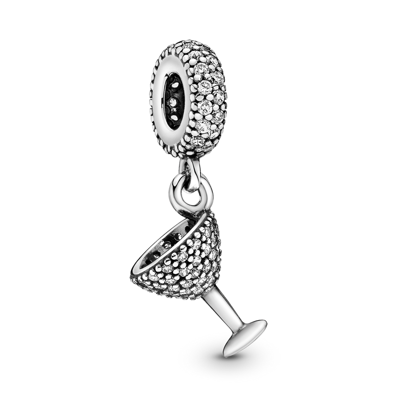 PAVÉ COCKTAIL GLASS DANGLE CHARM