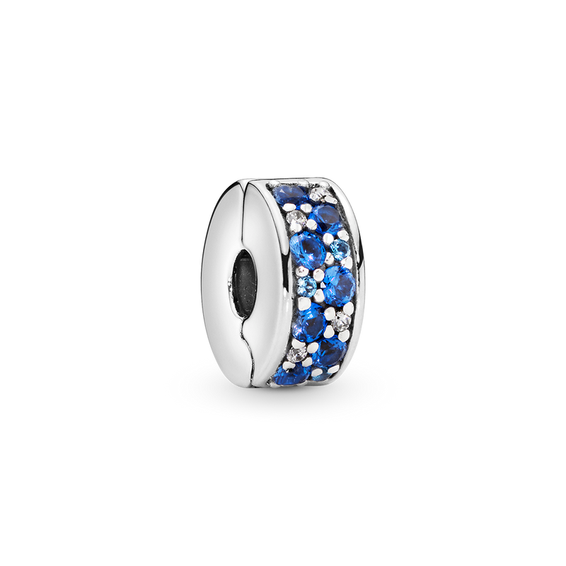 BLUE PAVE CLIP CHARM