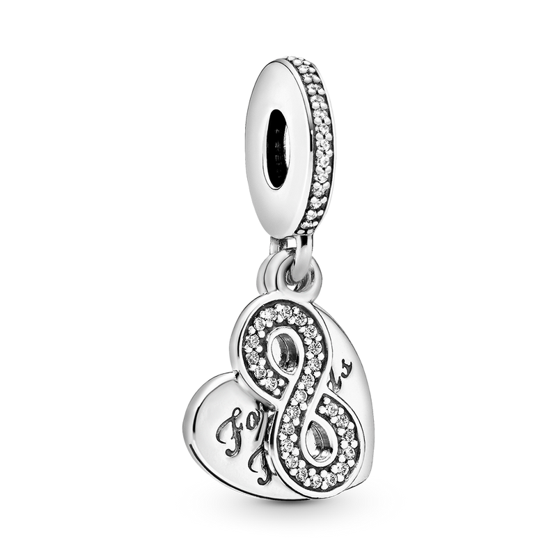FOREVER FRIENDS HEART DANGLE CHARM
