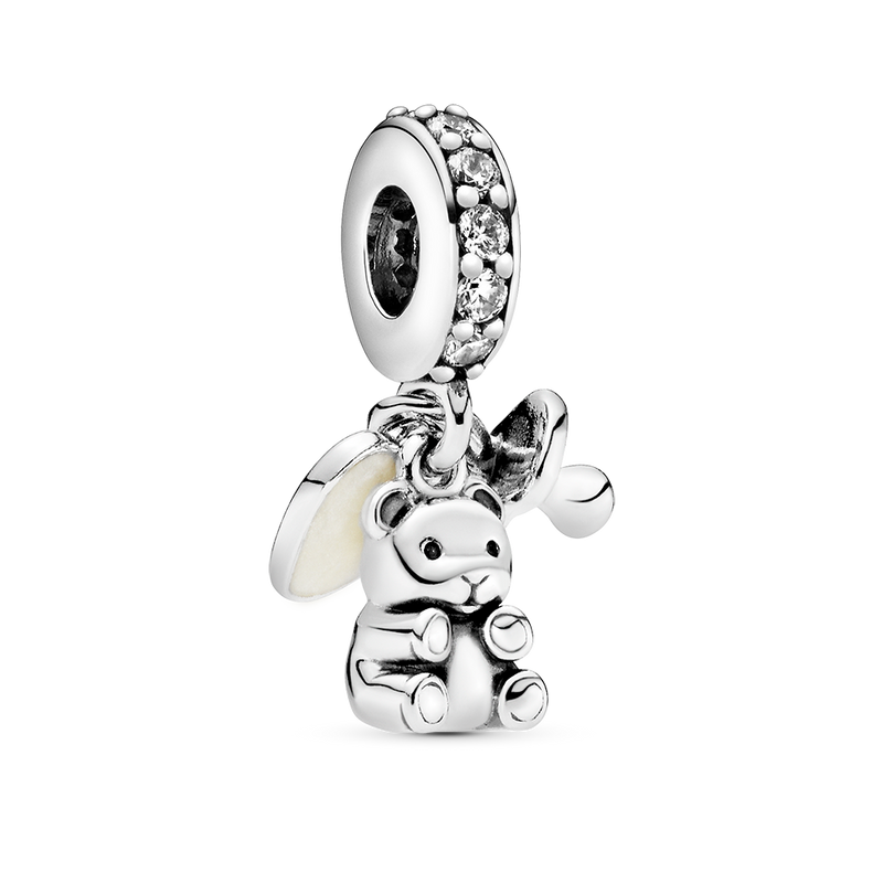 BABY TEDDY BEAR DANGLE CHARM