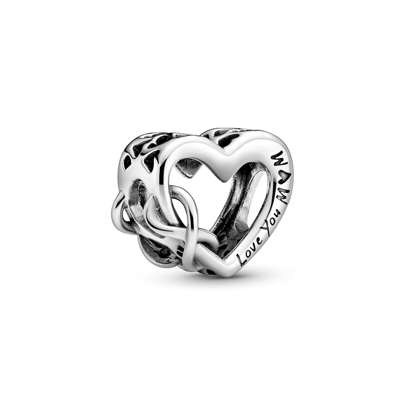 LOVE YOU MUM INFINITY HEART CHARM
