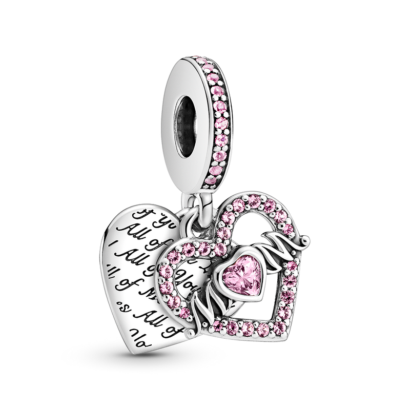 HEART & MOM DANGLE CHARM