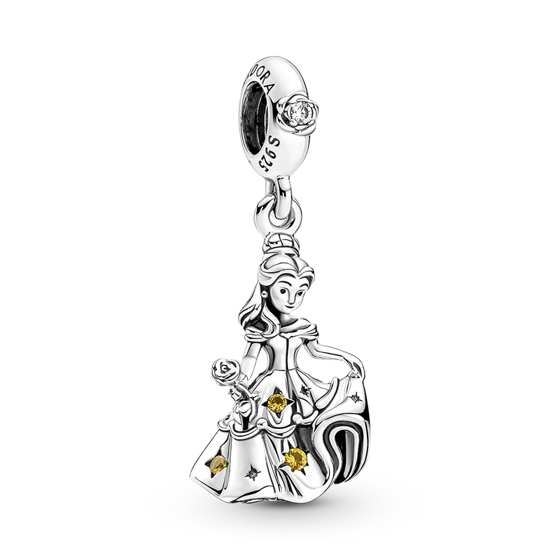 DISNEY BEAUTY AND THE BEAST DANCING BELLE DANGLE CHARM