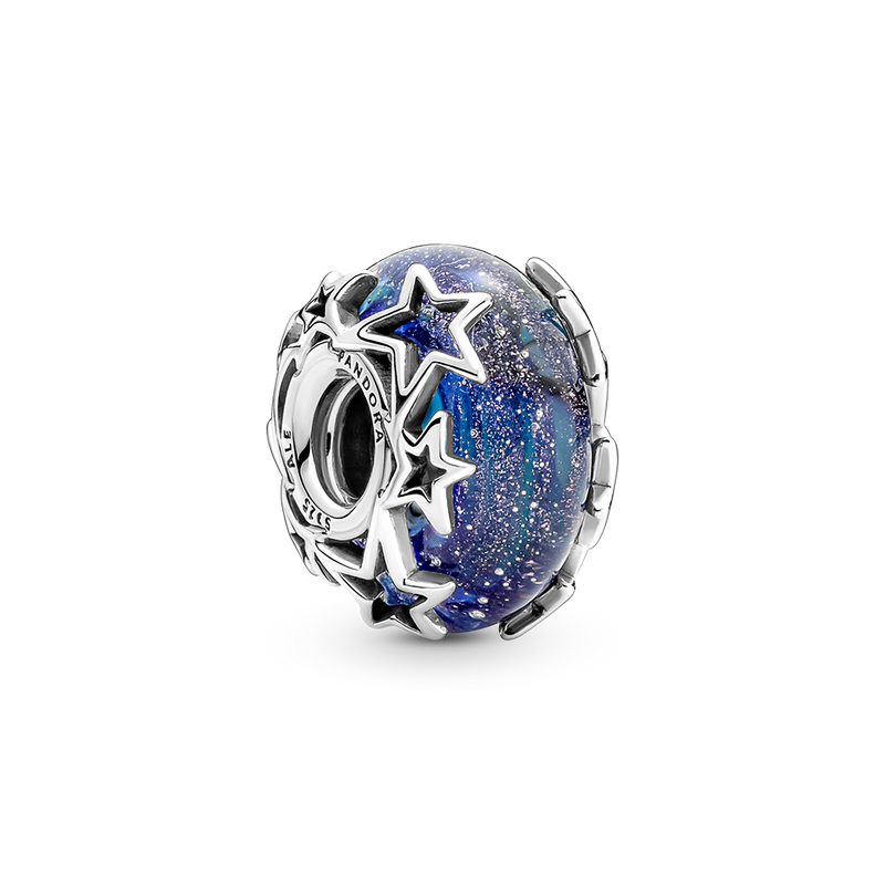 GALAXY BLUE & STAR MURANO CHARM