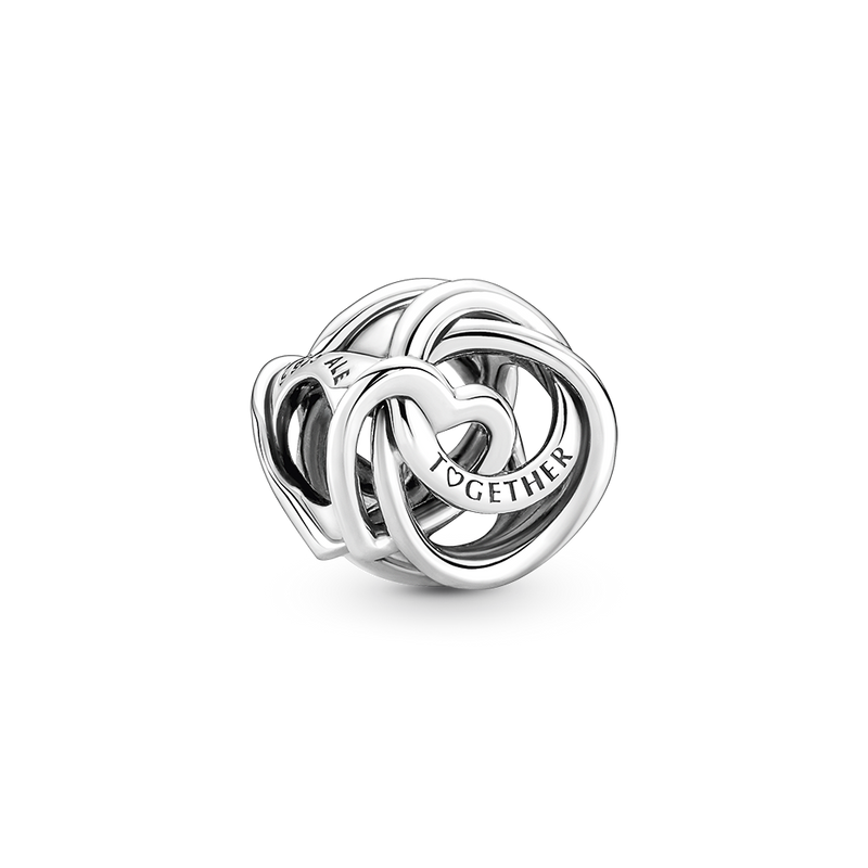 FAMILY ALWAYS ENCIRCLED HEART CHARM