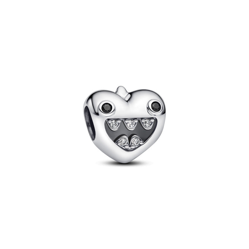 Mum's Little Monsters Heart Charm