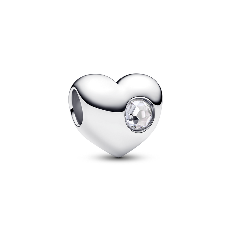 Engravable heart sterling silv