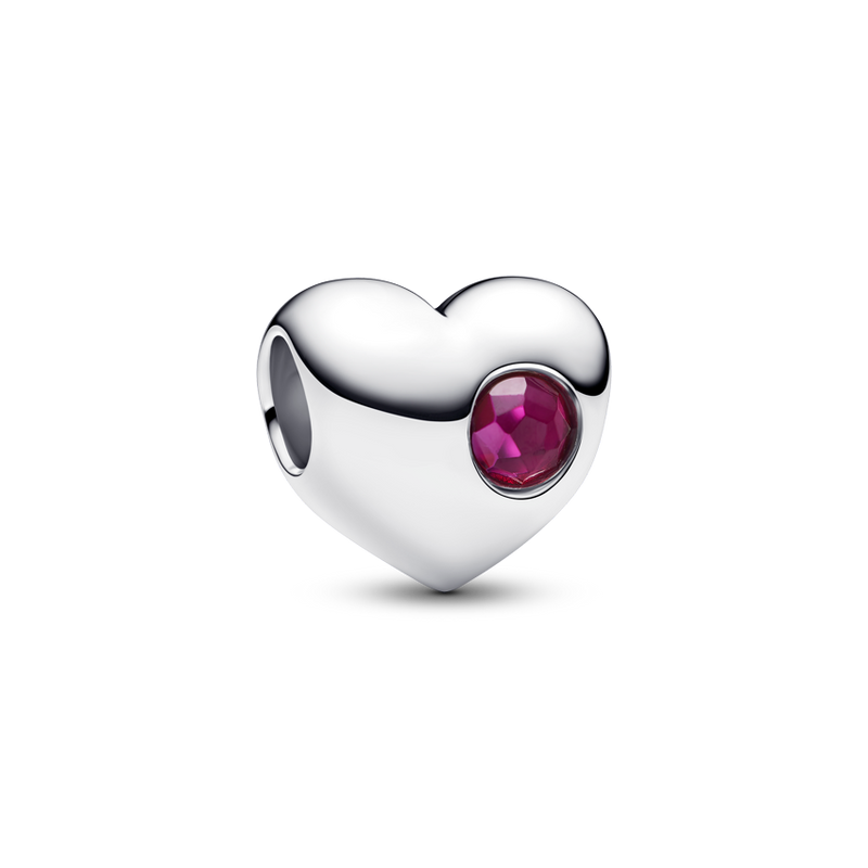 Engravable heart sterling silv