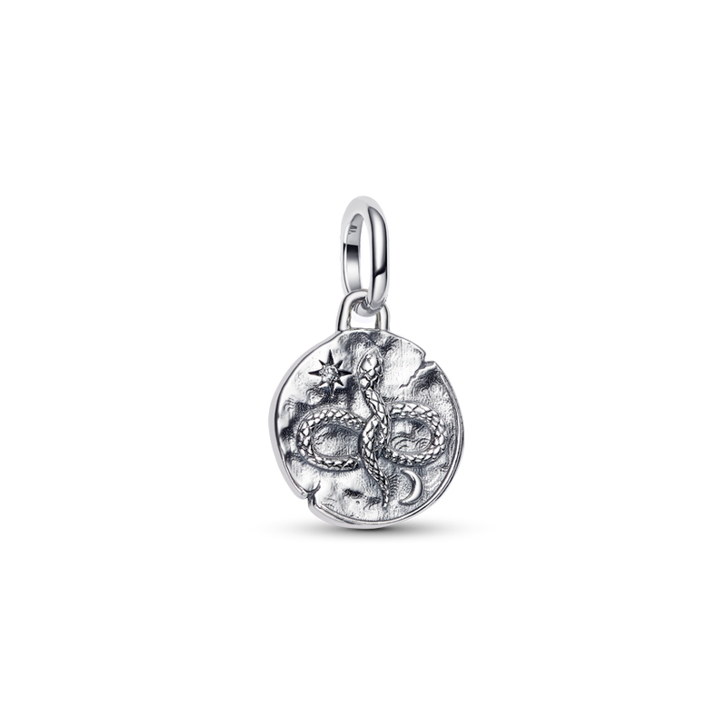Infinity Snake Medallion Charm