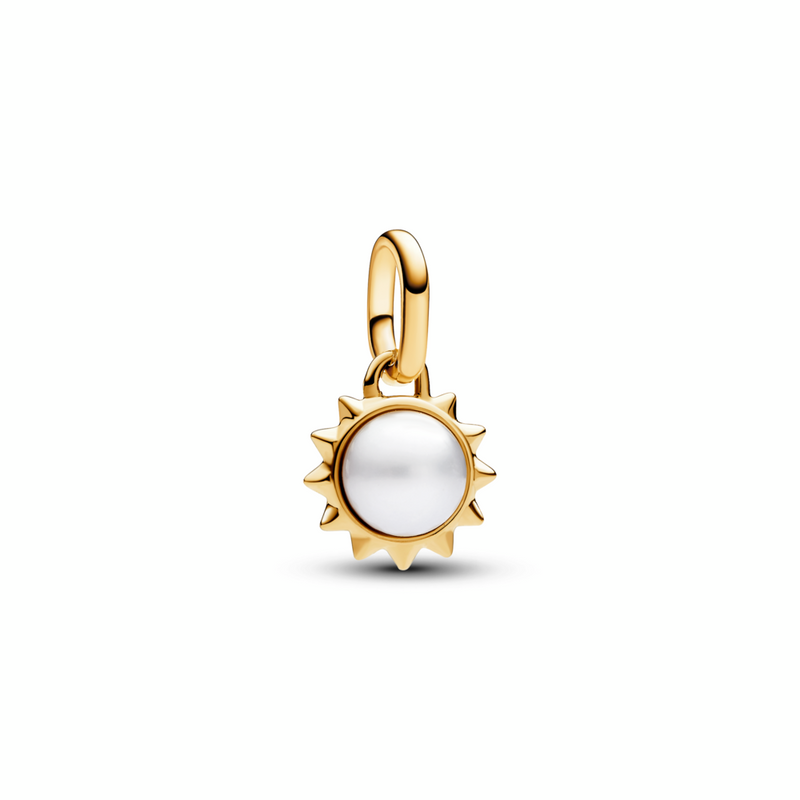 PANDORA ME TREATED FRESHWATER CULTURED PEARL SUN MINI DANGLE CHARM