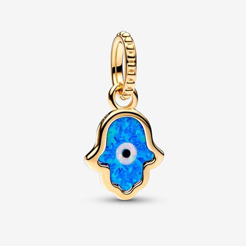 OPALESCENT BLUE HAMSA HAND 762699C01