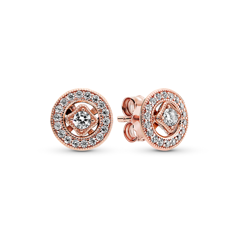 VINTAGE CIRCLE STUD EARRINGS