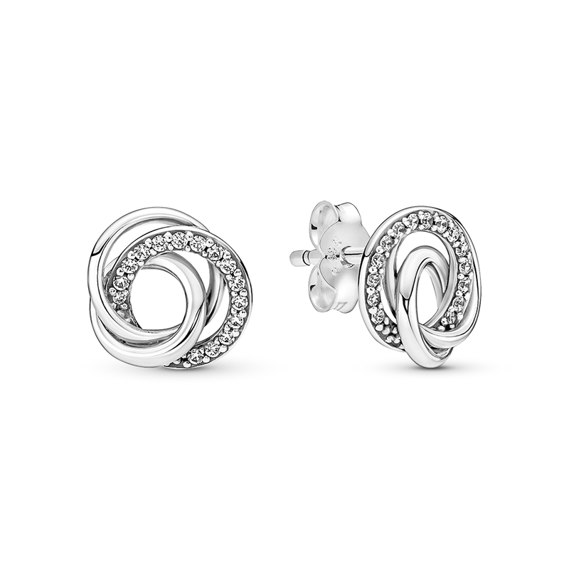 FAMILY ALWAYS ENCIRCLED STUD EARRINGS