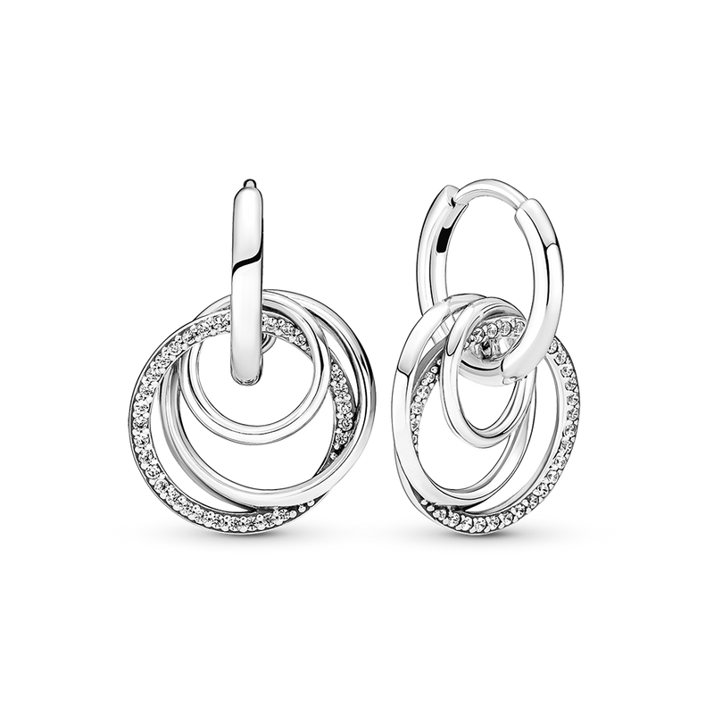 FAMILY ALWAYS ENCIRCLED HOOP EARRINGS
