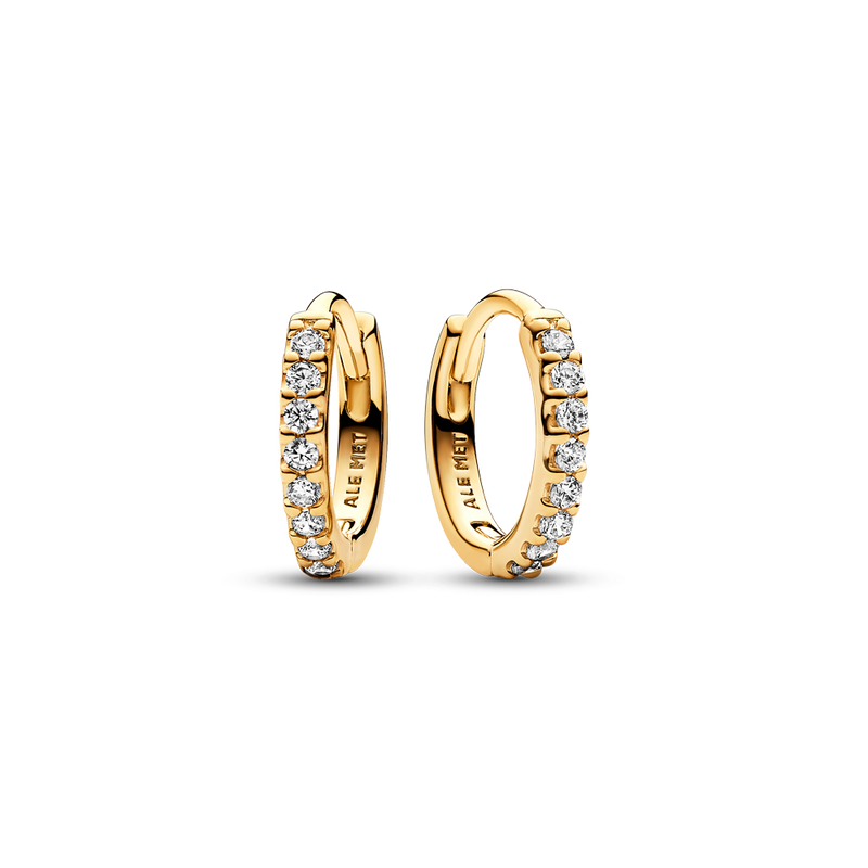 Sparkling Huggie Hoop Earrings