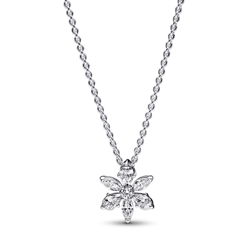 SPARKLING HERBARIUM CLUSTER PENDANT NECKLACE