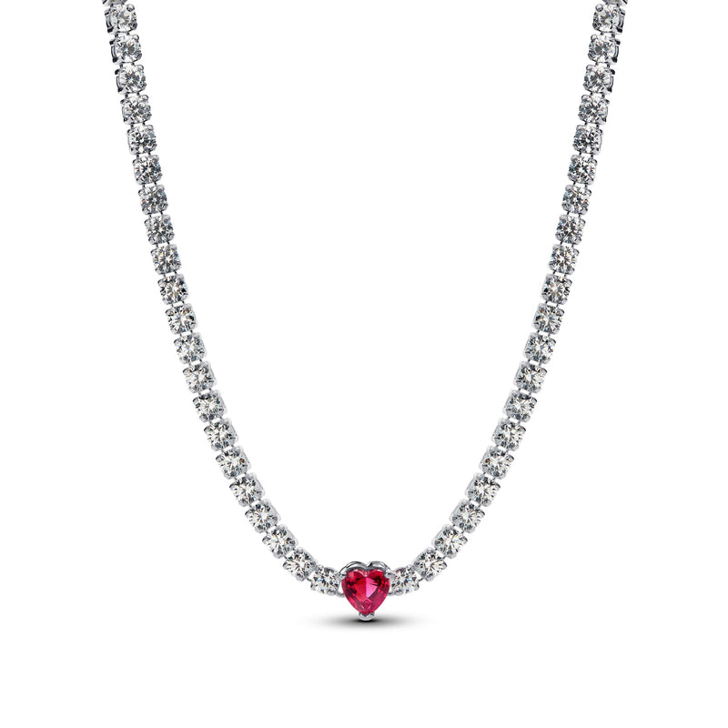 Halo Heart Pendant Choker