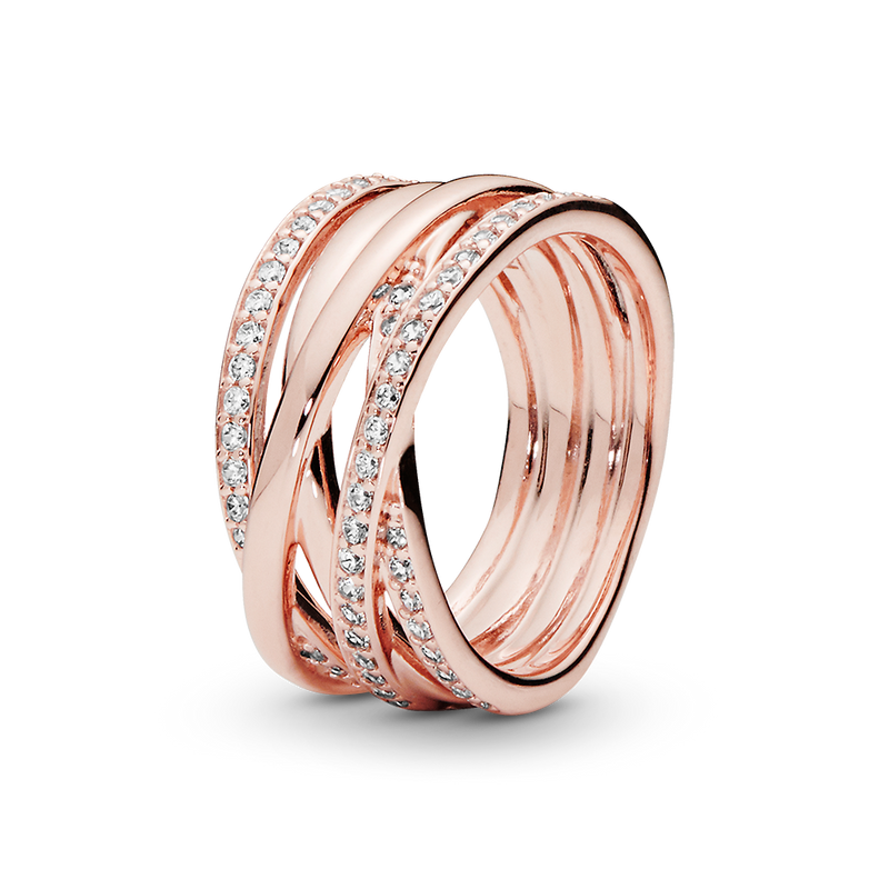 SPARKLING & POLISHED LINES RING