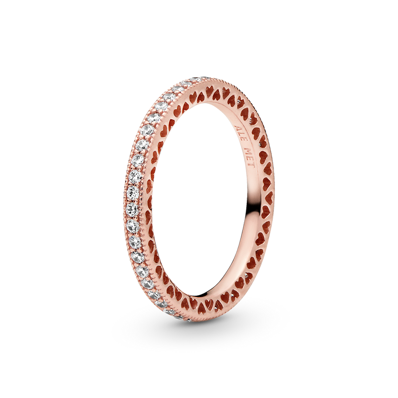 SPARKLE & HEARTS RING