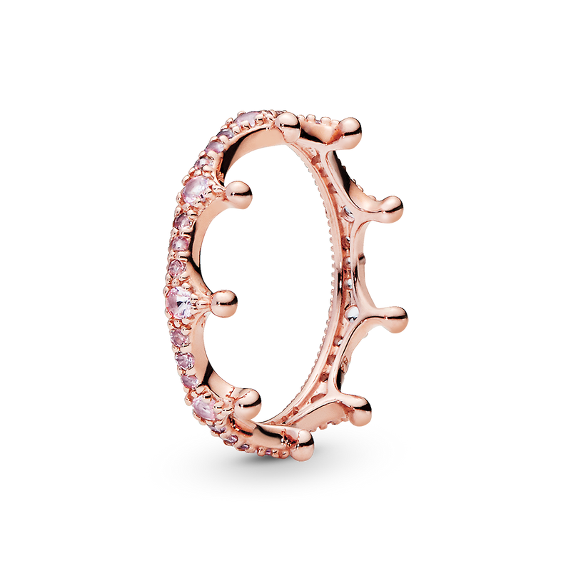 PINK SPARKLING CROWN RING