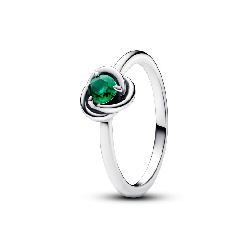 MAY BIRTHSTONE ETERNITY CIRCLE RING