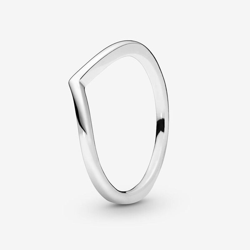 POLISHED WISHBONE RING