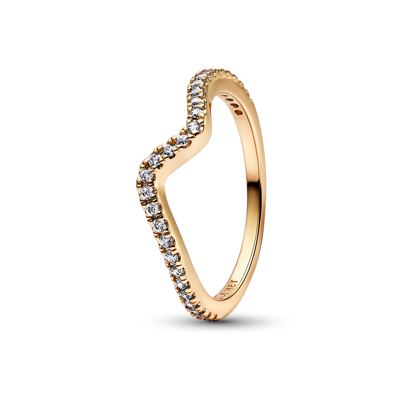 SPARKLING WAVE RING