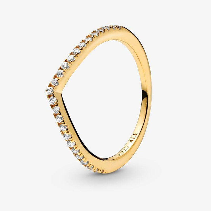 SPARKLING WISHBONE RING 168758C01-56