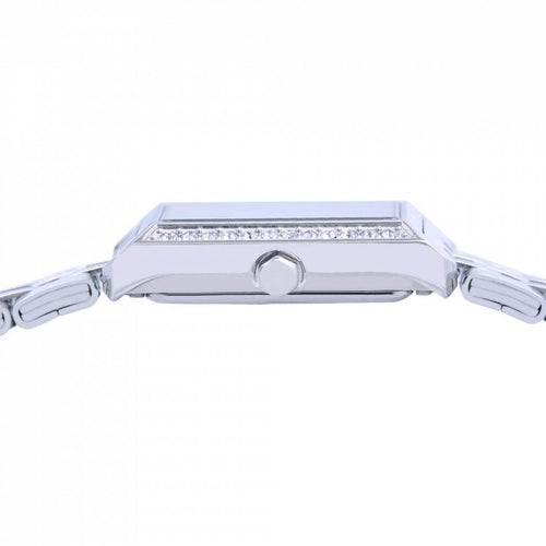 Lorus Ladies Silver Tone Stone set Quartz Watch RG233YX9