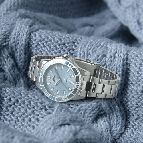 Lorus Ladies Light Blue Dial Sporty Watch RG251VX9