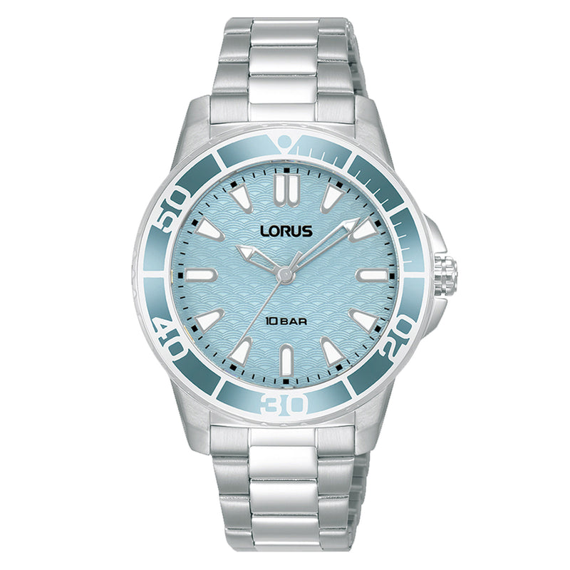 Lorus Ladies Light Blue Dial Sporty Watch RG251VX9