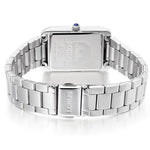 Lorus Ladies Rectangle Silver Dial Bracelet Watch RG285VX9